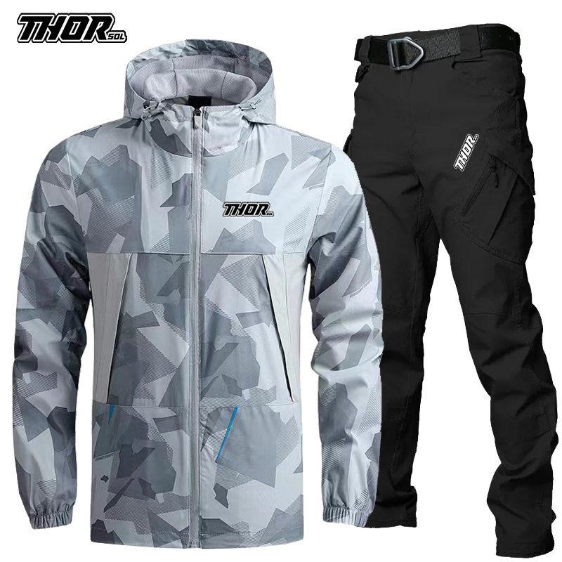 THORSOL Men Cycling Jersey Set - Mountain Biking Wallpaper review and price