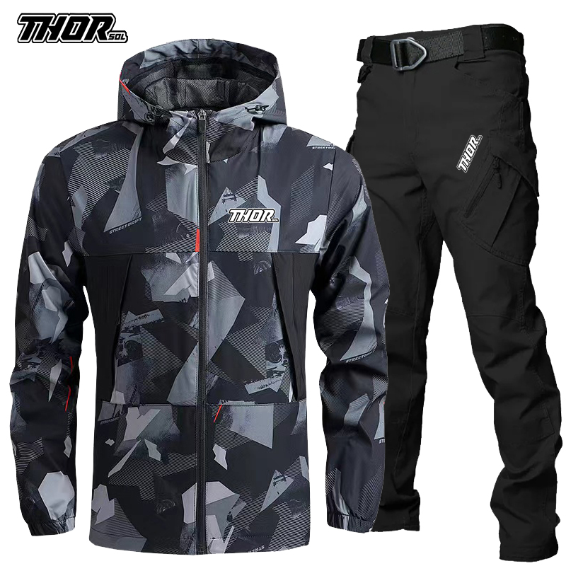 THORSOL Men Cycling Jersey Set - Mountain Biking Wallpaper review and price