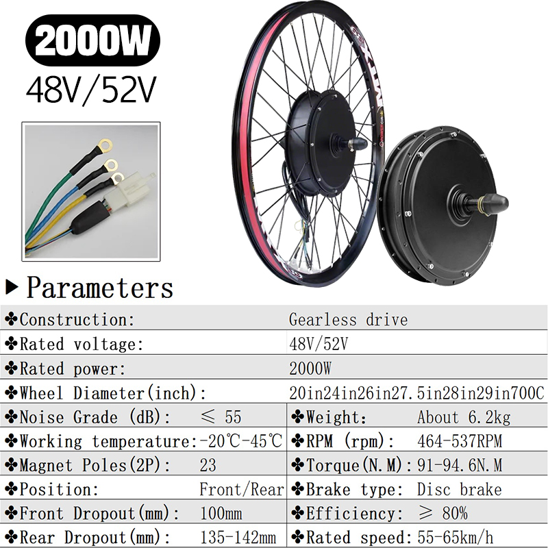 MTX 48V52V 2000W Ebike Motor W - Mountain Biking Gear review and price