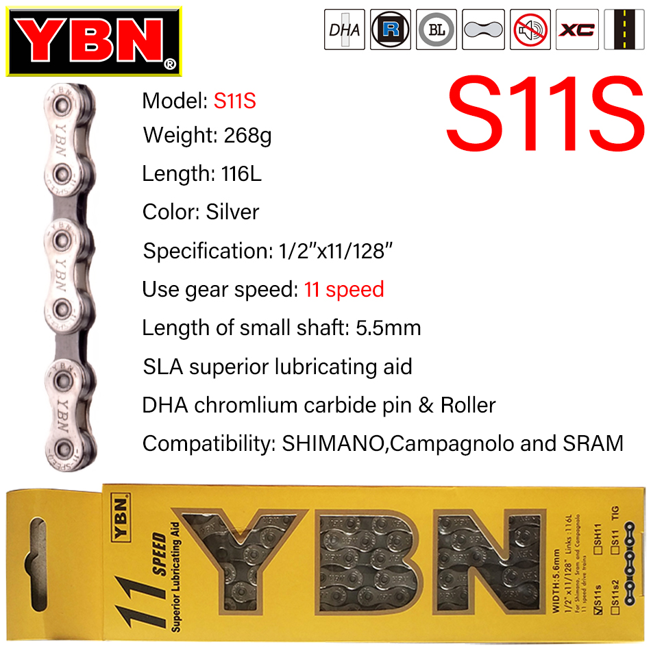 YBN Bicycle Chain 8/9/10/11/12 - Cassette 11 Speed review and price