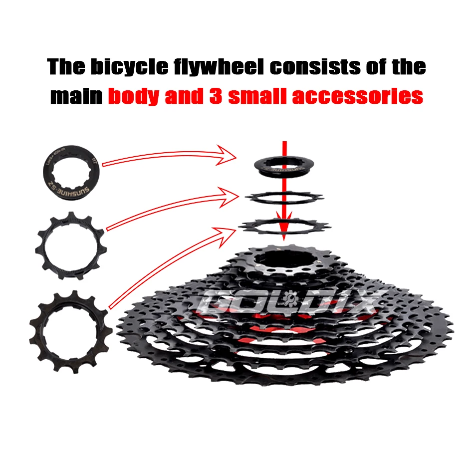 SUNSHINE Bicycle Cassette Blac - Cassette 11 Speed review and price